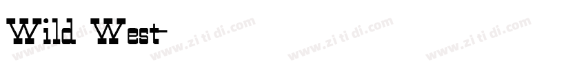 Wild West字体转换